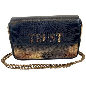 Maison RAVN Paris Tan Marbled "Trust Me" Purse Crossbody Cluth